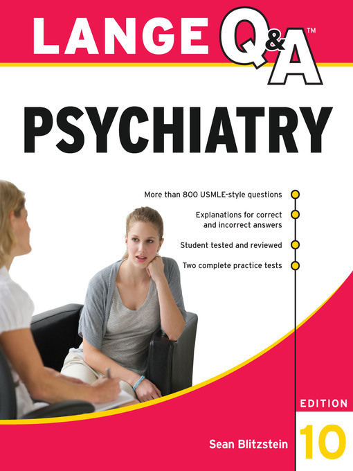 Title details for Lange Q & A Psychiatry by Sean M. Blitzstein - Available